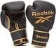 Боксерские перчатки Reebok Retail Boxing Gloves (RSCB-12010GB) Black/Gold 10 унций - изображение 1