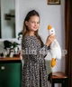 Мягкая плюшевая игрушка гусь обнимашка 50см, гусь антистресс подушка, белый - изображение 4