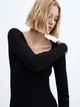 Платье вязаное миди осеннее женское Mango Goleta 57025795-99 S (8445922785376) - изображение 5
