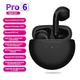Air Pro 6 TWS Беспроводные наушники с микрофоном (black) - изображение 1