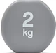 Гантеля Reebok Dumbbells RAWT-16152 Уні 2 кг 2 шт Сіра (88565201823 - зображення 3