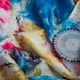 Ткань плательная атлас шелк мармур блакит - изображение 3