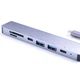 USB Type-C Хаб переходник концентратор Kerui 7 в 1 для MacBook HDMI SD TF кардридер - изображение 4