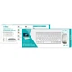 Комплект Беспроводная клавиатура и мышь Weibo WB-8066 Silver Eng - изображение 5