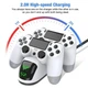 Зарядна станція для Dualshock 4 Dobe TP4-889 white - зображення 1