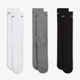 Набор женских носков высоких хлопковых Nike U NK EVERYDAY PLUS CUSH CREW SX6888-964 38-42 3 пары Multicolor (194955548233) - изображение 2