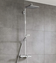 Душевая система с термостатом HANSGROHE Crometta Е с верхним душем и изливом латунь хром 27298000 - изображение 3