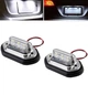 Підсвічування номера універсальне з кріпленням 6SMD 12-24V Хром Біле світло (70165) - зображення 1