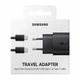 Мережевий зарядний блок живлення Travel Adapter EP-TA800 25W з кабелем type C - type C чорный - зображення 1