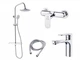 Набор смесителей PERLA SPLASH (PSH505+PSH503+PSF2001) 102001 - изображение 1
