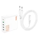 Мережевий зарядний пристрій HOCO Vision five-port charger C114A |4USB/1Type-C, PD/QC, 65W/3A| швидка зарядка - зображення 7