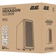 Корпус 2E Gaming Hexagon G338W, без БЖ, 2xUSB 3.0, 1xUSB Type-C, 1x120mm, 3x120mm ARGB, TG Side Panel, AT (2E-G338W) - изображение 7