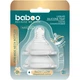Соска Baboo силиконовая, широкая горлышка, медленный поток, 0+ мес (4-110) - изображение 1