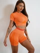 Спортивный женский кроп-топ Madison M, Оранжевый - изображение 1