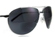 Окуляри біфокальні (захисні) Global Vision Aviator Bifocal (+2.5) (gray), чорні біфокальні лінзи в металевій оправі - зображення 2