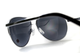 Окуляри біфокальні (захисні) Global Vision Aviator Bifocal (+3.0) (gray), чорні біфокальні лінзи в металевій оправі - зображення 3