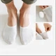 Короткие носки следки мужские, подследники белые 6 пар One Size - изображение 1