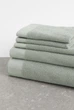Рушник з бавовни фроте H&M HOME 100х150 см оливковий - зображення 3