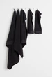 Рушник з бавовни фроте H&M HOME 100х150 см чорний - зображення 3