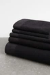 Рушник з бавовни фроте H&M HOME 100х150 см чорний - зображення 4