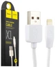 Зарядний кабель HOCO X1 Rapid USB Lightning Charging Cable 3m White - изображение 3