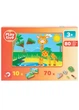 Магнитная головоломка Животные 80 деталей комбинированный Playtive - изображение 1