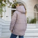 Зимняя женская куртка большого размера UF-Fashion Mishel -mt 50 лаванда - изображение 4