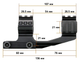 Моноблок Discovery Optics Cantilever OFFSET (25.4/30 мм) High на Weaver/Picatinny - изображение 2