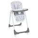 Стільчик для годування Bambi M 5673-11 сірий на 4х колесах та висувним столиком - зображення 1
