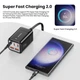 Зарядний пристрій Asometech 75W (2xUSB, 3xType-C) Quick charge - зображення 4