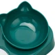 Миска для котов Taotaopets 119906 Forest Green 22*28,2*14,5 см двойная с поилкой - изображение 2