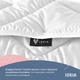 Одеяло холлофайбер зимнее IDEIA 140х210 Nordic Comfort - изображение 2