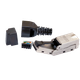 Конектор мережевий RJ45, STP, cat.6A, 50μ, 1.45мм, зі вставкою Kingda LW-NP-021-C6A - зображення 3