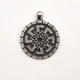 Амулет кулон Оберіг Слов'янський Світоч Semantic Jewelry Сріблення 2.5 x 3.0 x 0.2 см - зображення 1
