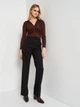 Блузка женская Stradivarius 6204/402/400 M Коричневая (SZ06204402400039) - изображение 3