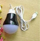 LED Лампа 5 Ватт с кабелем USB. Портативная светодиодная USB лампочка от павербанка 5W, светильник ночник Черная - изображение 3