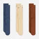 Набор носков Nike U NK EVERYDAY PLUS CUSH CREW SX6888-962 38-42 3 пар Синий/Коричневый/Бежевый (196153840768) - изображение 2