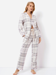 Піжама (сорочка + штани) Aruelle Avery pajama long 2XL Сіра (5905616142142) - зображення 1