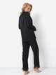 Пижама (рубашка + брюки) Aruelle Brigitte pajama long S Черная (5905616142326) - изображение 2