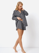 Піжама (сорочка + шорти) Aruelle Joy pajama short S Сіра (5905616143293) - зображення 4