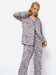 Piżama (koszula + spodnie) Aruelle Valencia pajama long XL Szara (5905616144344) - obraz 4