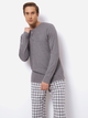Piżama (bluza + spodnie) Aruelle Stefan pajama long M Szara (5905616145372) - obraz 3