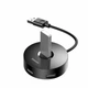 USB хаб расширитель с входом USB-A Baseus Round Box USB3.0 на 4USB (USB 3.0, 3USB 2.0, 10 см). Black - изображение 2