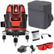 Лазерный уровень нивелир Hilda LS-050 5 линий 6 точек 2000mAh Black-Red (424592) - изображение 3
