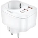 Сетевое зарядное устройство Gelius Moxie GP-HC050 2USB (QC3.0) + Type-C (PD20W) White - изображение 3