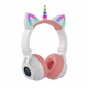 Наушники детские Ear STN-27 Cat LED Единорог + кошачьи ушки с подсветкой Bluetooth - изображение 2