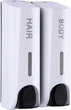 Дозатор HOTEC 13.202-ABS White двойной 2х0.35 л - изображение 2