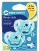 Пустышка силиконовая с поворотной базой Bebe Confort Minimalistic Animals 18-36 месяцев 2 шт Синяя (3104202030) - изображение 3