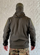 Куртка тактическая флисовая SoftShell осень/зима Олива XXL - изображение 4