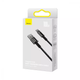 Кабель быстрой зарядки «USB to Type-C» Baseus Tungsten Gold 100W High Power 2m, чёрный - изображение 7